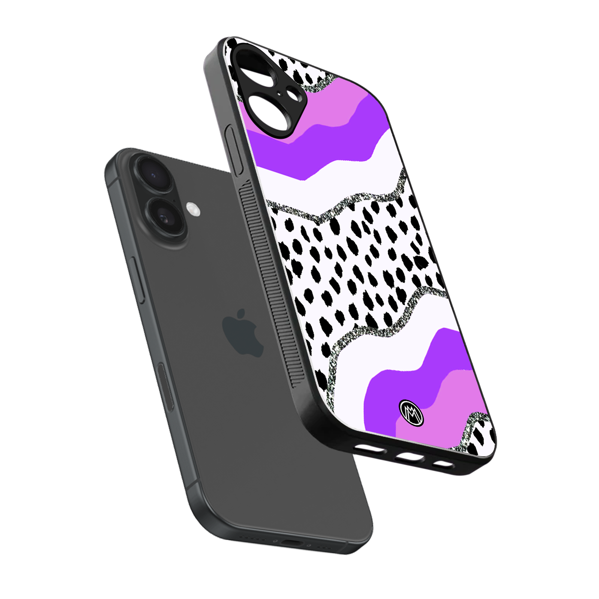 pure bliss back phone cover | glass case for iphone 16 plus