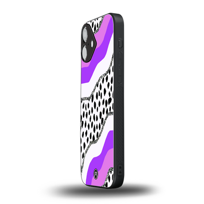 pure bliss back phone cover | glass case for iphone 16 plus
