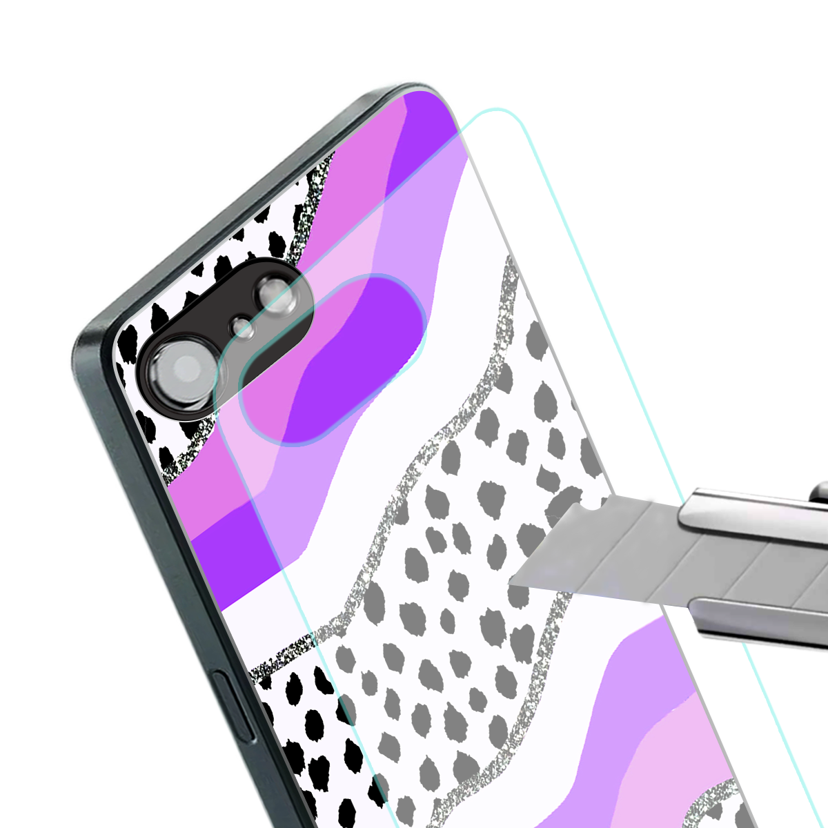 pure bliss back phone cover | glass case for iphone 16e