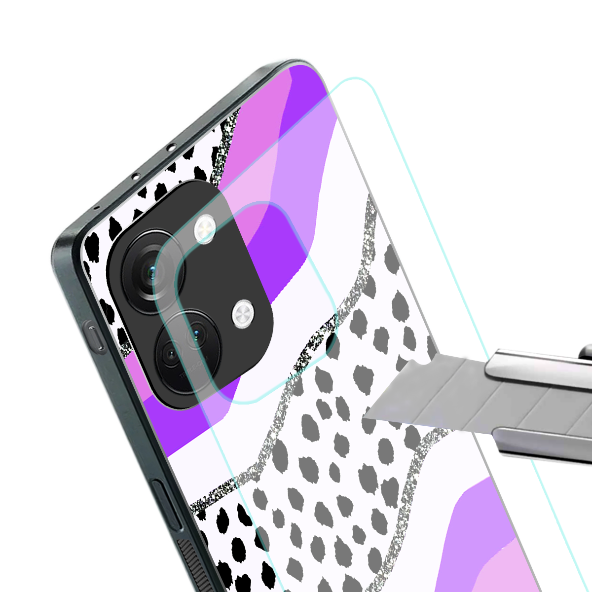 pure bliss back phone cover | glass case for oneplus nord 3