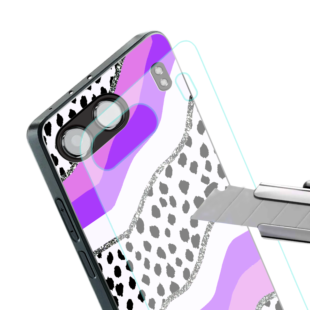 pure bliss back phone cover | glass case for oneplus nord 4