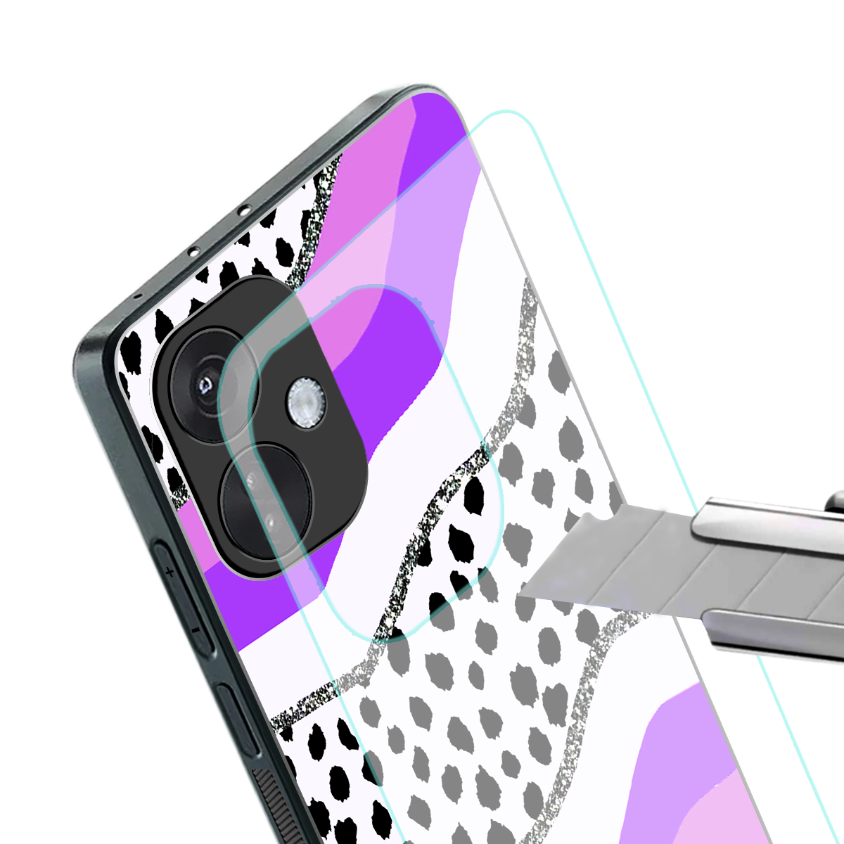 pure bliss back phone cover | glass case for oneplus nord ce 3
