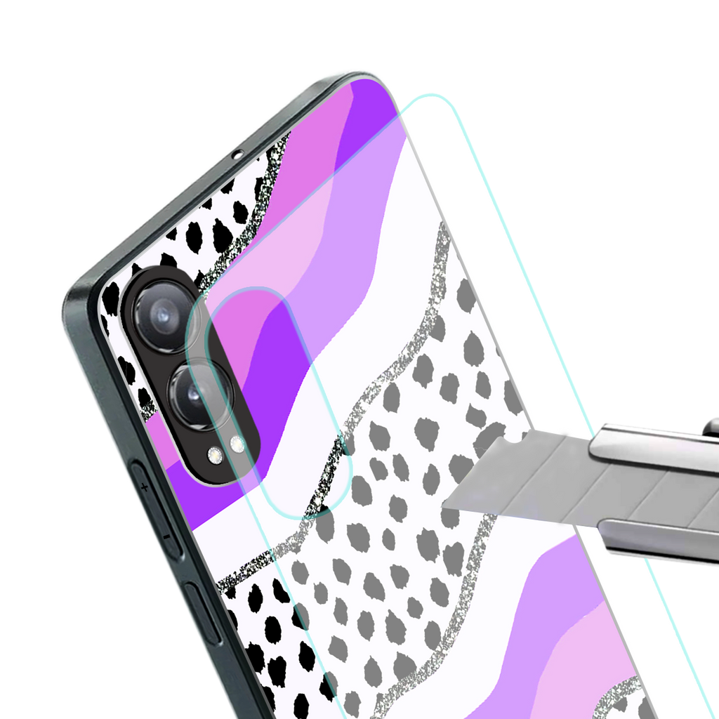 pure bliss back phone cover | glass case for oneplus nord ce 4 lite