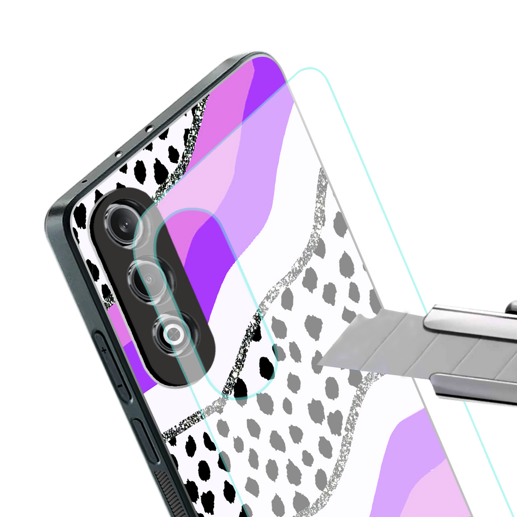 pure bliss back phone cover | glass case for oneplus nord ce 4