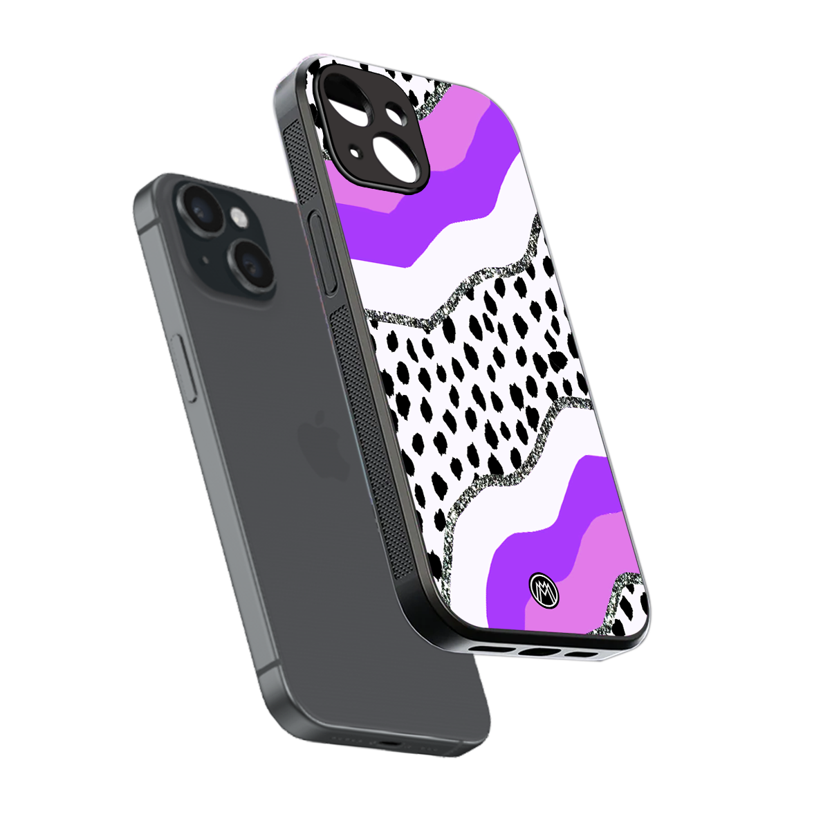 pure bliss back phone cover | glass case for iphone 15