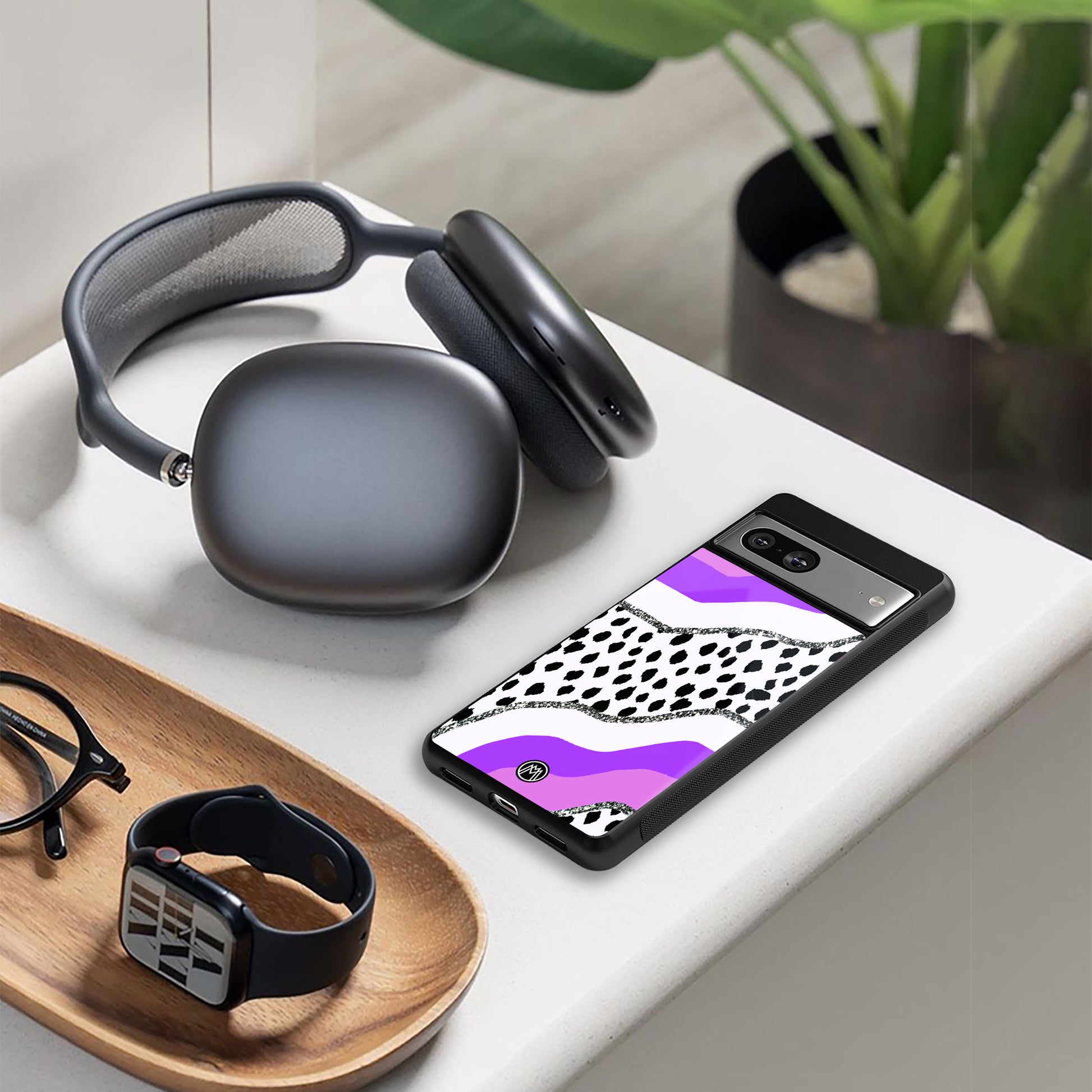 pure bliss back phone cover | glass case for google pixel 9