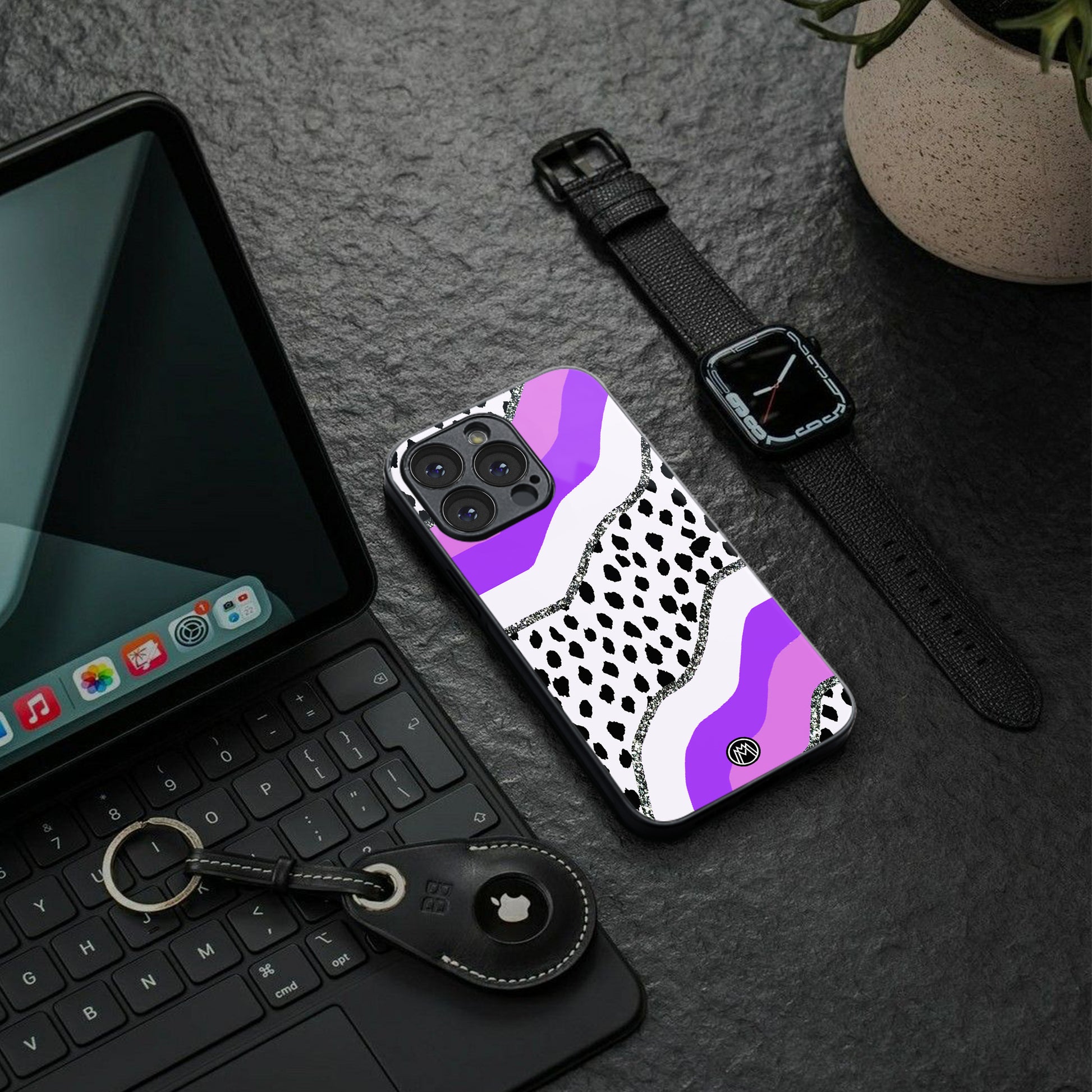 pure bliss back phone cover | glass case for iphone 16