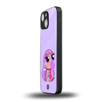 purple chic powerpuff girls back phone cover | glass case for iphone 13 mini