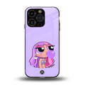 purple chic powerpuff girls back phone cover | glass case for iphone 13 pro