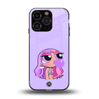 purple chic powerpuff girls back phone cover | glass case for iphone 13 pro