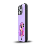 purple chic powerpuff girls back phone cover | glass case for iphone 13 pro