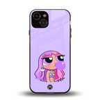 purple chic powerpuff girls back phone cover | glass case for iphone 13