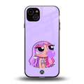 purple chic powerpuff girls back phone cover | glass case for iphone 14 plus