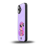 purple chic powerpuff girls back phone cover | glass case for iphone 16 plus