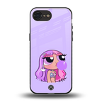 purple chic powerpuff girls back phone cover | glass case for iphone 16e