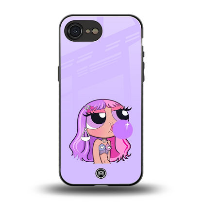 purple chic powerpuff girls back phone cover | glass case for iphone 16e