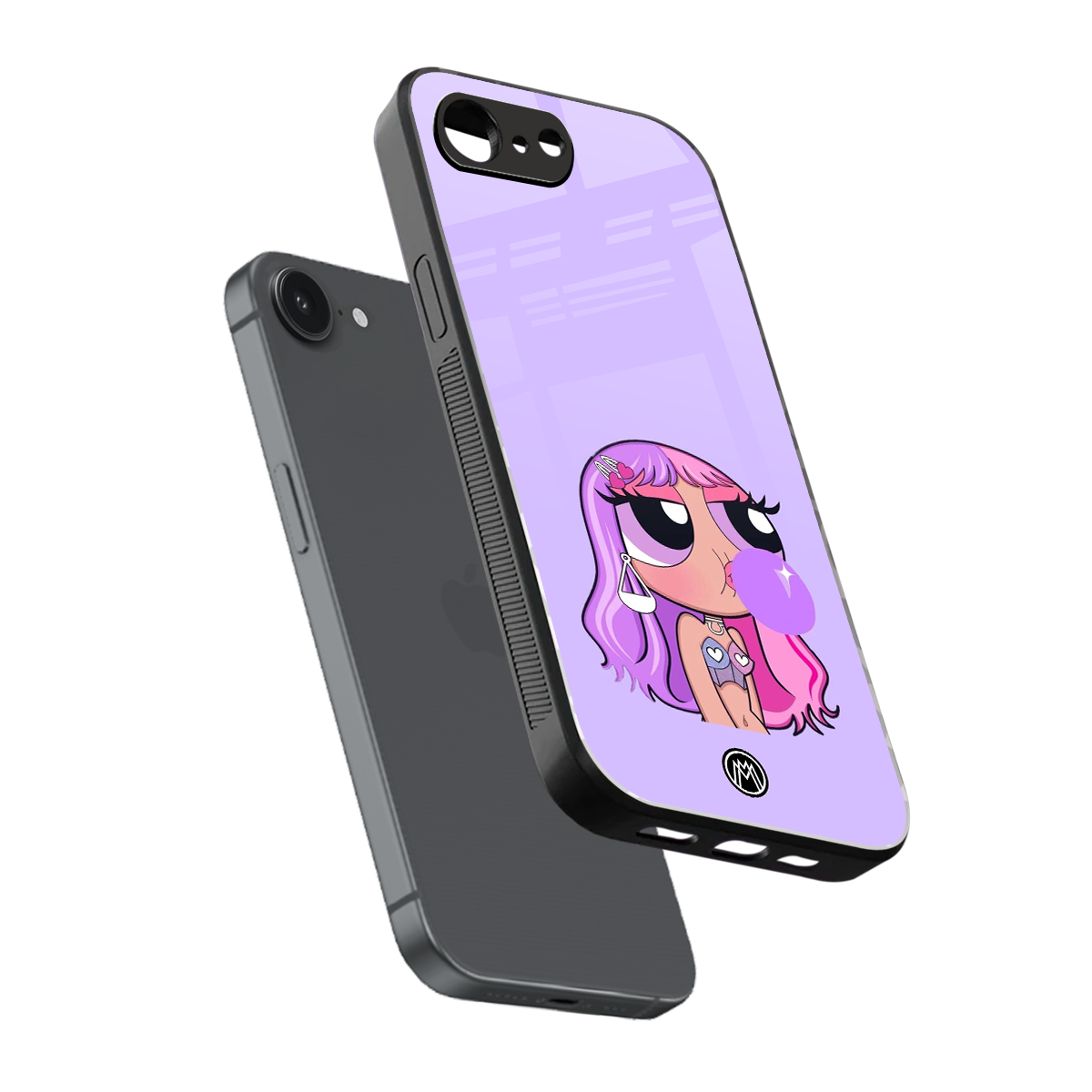 purple chic powerpuff girls back phone cover | glass case for iphone 16e
