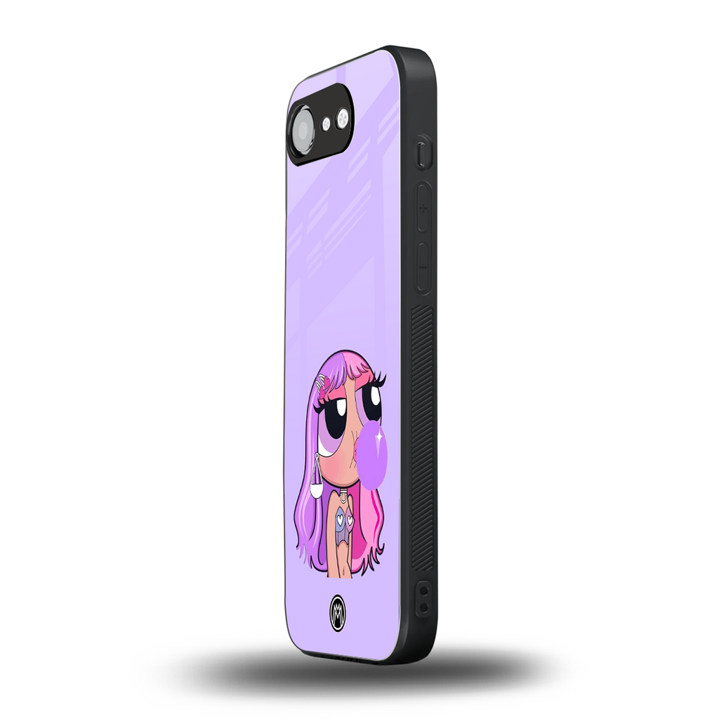 purple chic powerpuff girls back phone cover | glass case for iphone 16e