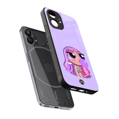 purple chic powerpuff girls back phone cover | glass case for nothing phone 1