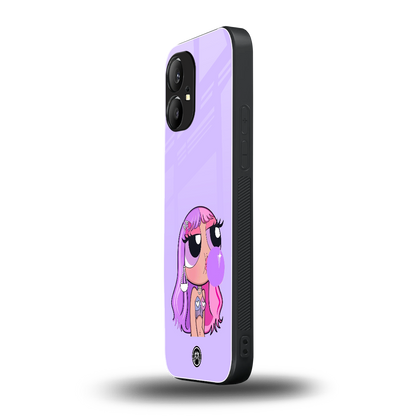 purple chic powerpuff girls back phone cover | glass case for nothing phone 1