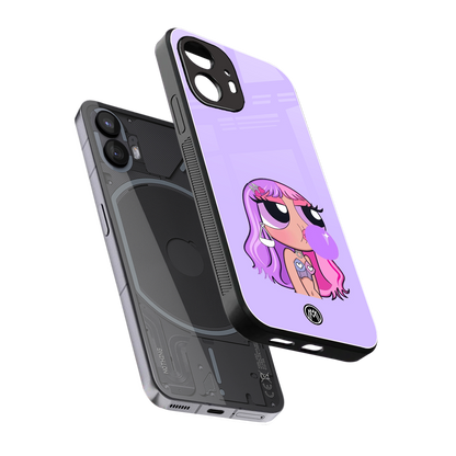 purple chic powerpuff girls back phone cover | glass case for nothing phone 2