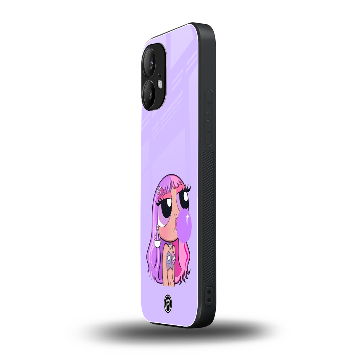 purple chic powerpuff girls back phone cover | glass case for nothing phone 2