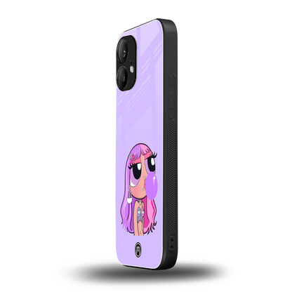 purple chic powerpuff girls back phone cover | glass case for nothing phone 2