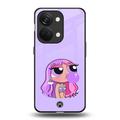 purple chic powerpuff girls back phone cover | glass case for oneplus nord 3