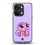 purple chic powerpuff girls back phone cover | glass case for oneplus nord 3