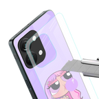 purple chic powerpuff girls back phone cover | glass case for oneplus nord 3