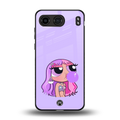 purple chic powerpuff girls back phone cover | glass case for oneplus nord 4