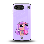 purple chic powerpuff girls back phone cover | glass case for oneplus nord 4