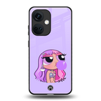 purple chic powerpuff girls back phone cover | glass case for oneplus nord ce 3