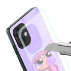 purple chic powerpuff girls back phone cover | glass case for oneplus nord ce 3