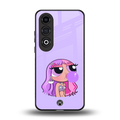purple chic powerpuff girls back phone cover | glass case for oneplus nord ce 4