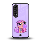 purple chic powerpuff girls back phone cover | glass case for oneplus nord ce 4