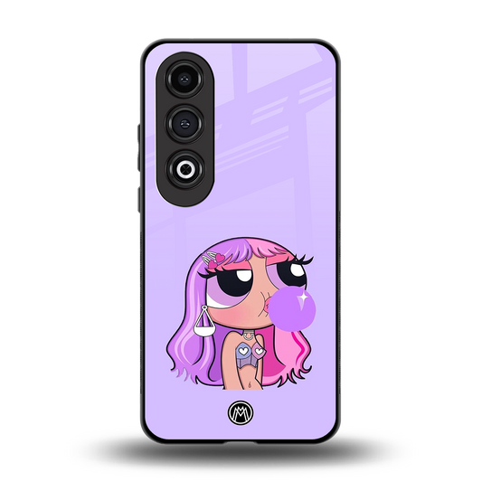 purple chic powerpuff girls back phone cover | glass case for oneplus nord ce 4