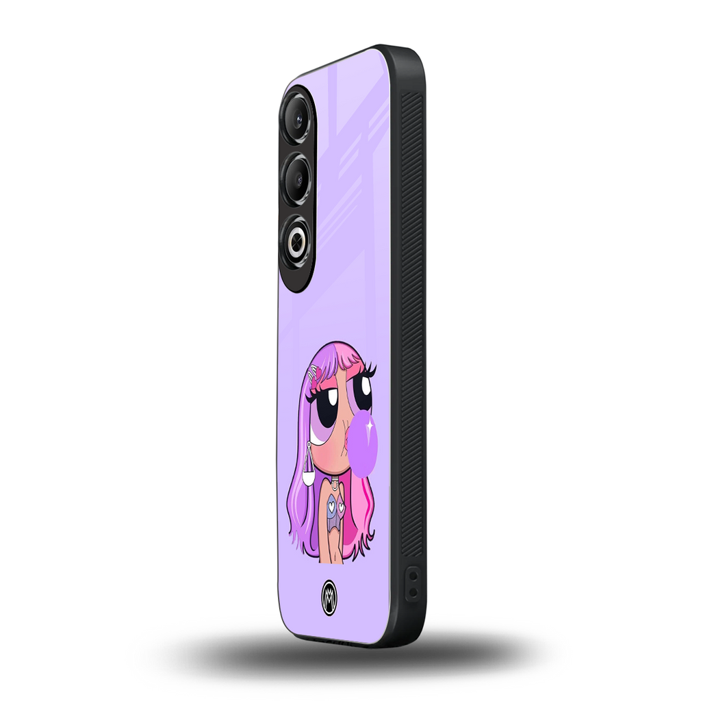 purple chic powerpuff girls back phone cover | glass case for oneplus nord ce 4