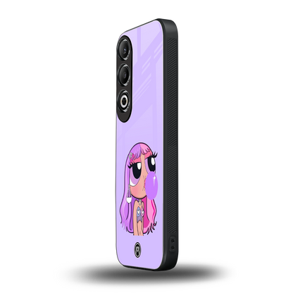 purple chic powerpuff girls back phone cover | glass case for oneplus nord ce 4