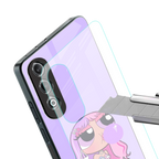 purple chic powerpuff girls back phone cover | glass case for oneplus nord ce 4