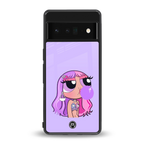 purple chic powerpuff girls back phone cover | glass case for google pixel 6 pro