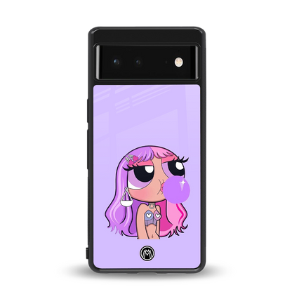 purple chic powerpuff girls back phone cover | glass case for Google Pixel 6A