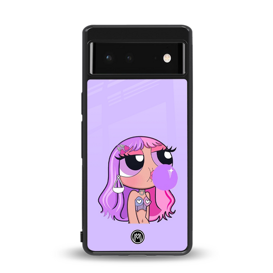 purple chic powerpuff girls back phone cover | glass case for Google Pixel 6A