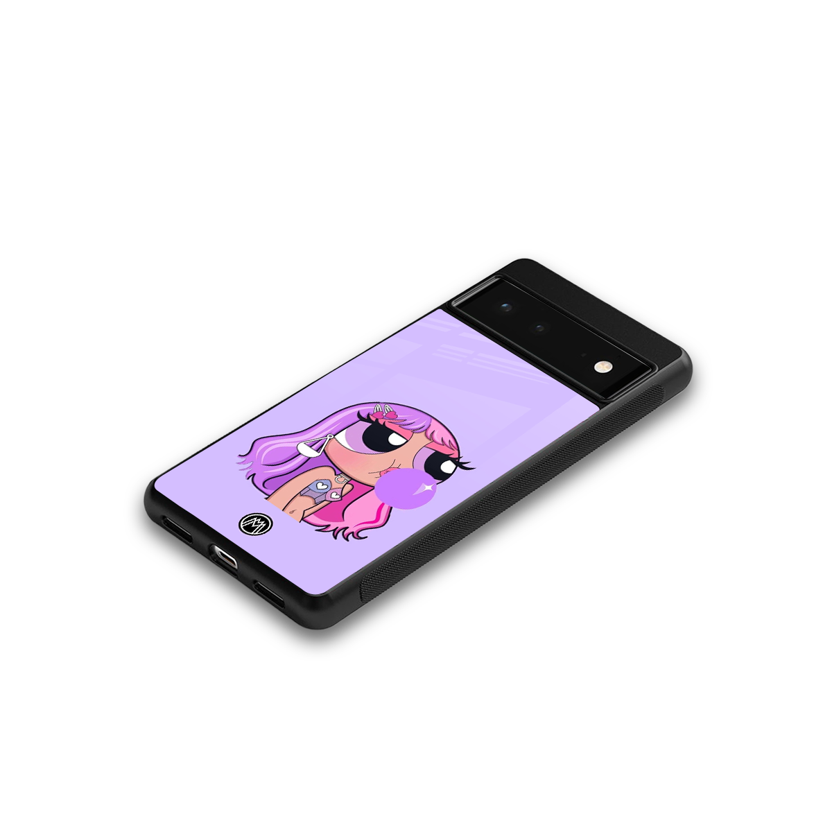 purple chic powerpuff girls back phone cover | glass case for google pixel 6
