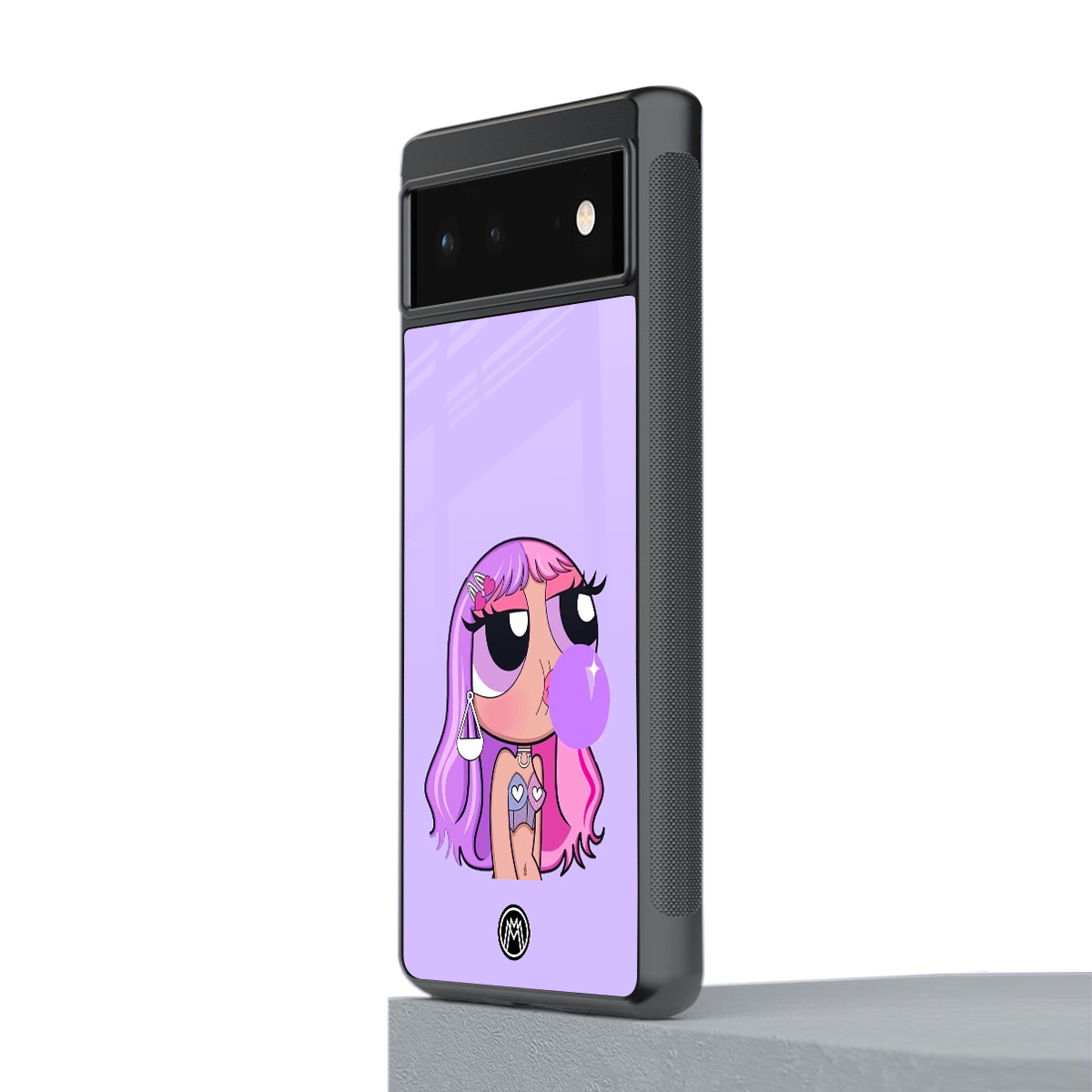purple chic powerpuff girls back phone cover | glass case for google pixel 6