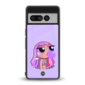 purple chic powerpuff girls back phone cover | glass case for google pixel 7 pro