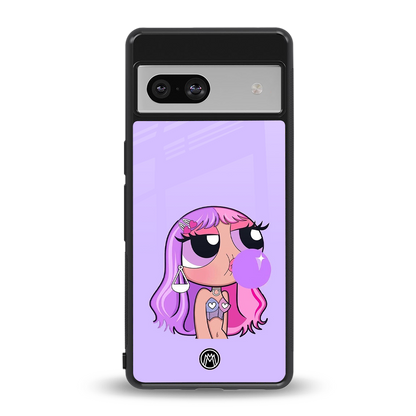 purple chic powerpuff girls back phone cover | glass case for Google Pixel 7