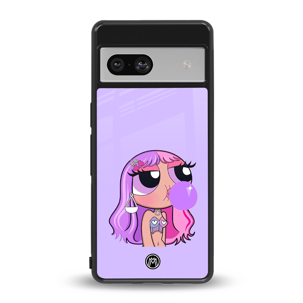 purple chic powerpuff girls back phone cover | glass case for Google Pixel 7A