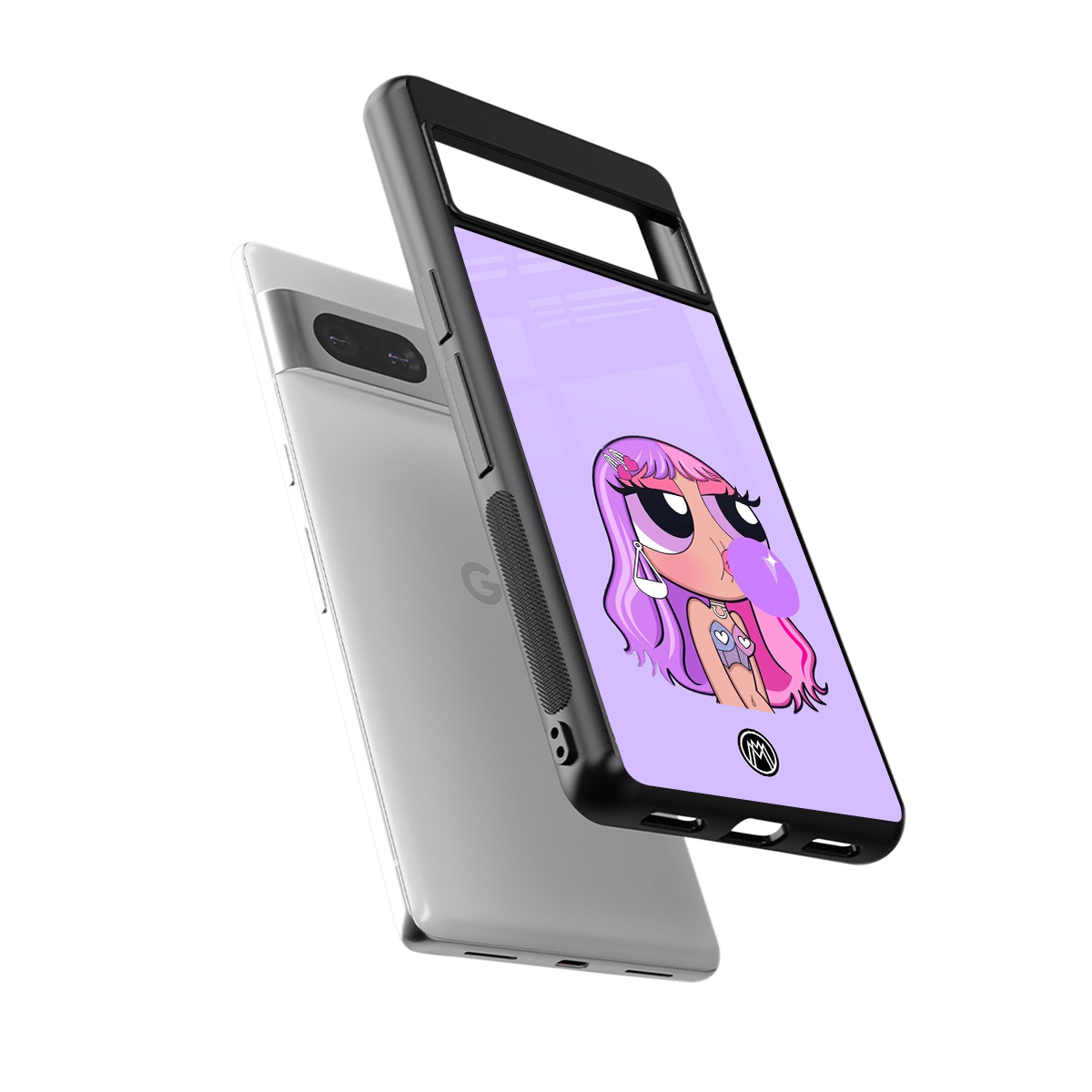 purple chic powerpuff girls back phone cover | glass case for Google Pixel 7