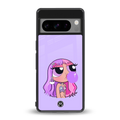 purple chic powerpuff girls back phone cover | glass case for google pixel 8 pro